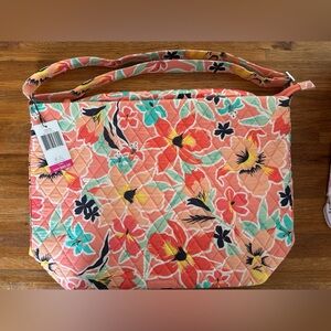Vera Bradley Hobo Bag Rain Forest Lily Coral